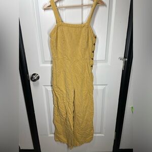 Madewell Yellow Linen Jumpsuit Sz 2